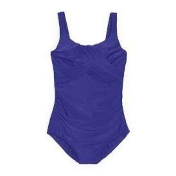 Lands End Women’s 24W DDD Cup Slender Carmella One Piece Swimsuit Tummy Control - Picture 1 of 7